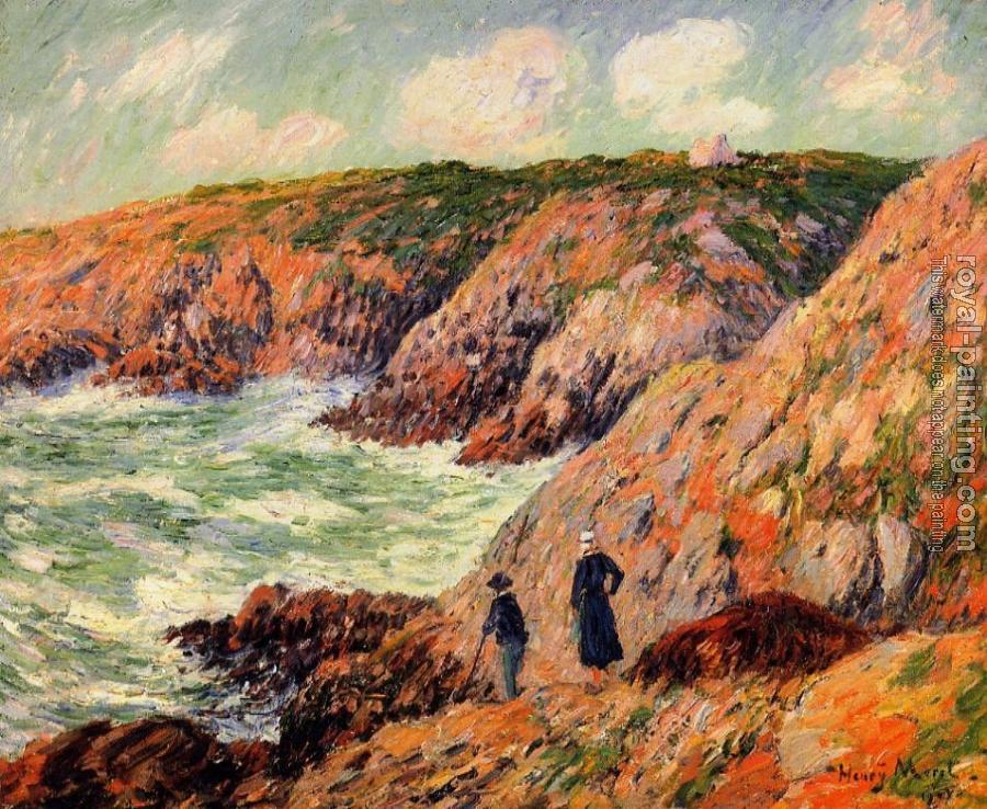Henri Moret : Cliffs of Moelian, Finistere II